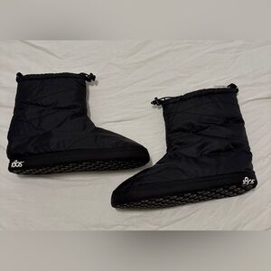 Black Quilted Booties
